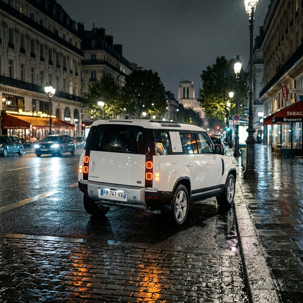 Véhicule avant remorquage